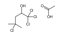 acetic acid,1,1,1,4-tetrachloro-4-methylpentan-2-ol结构式