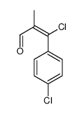 3-chloro-3-(4-chlorophenyl)methacrylaldehyde结构式
