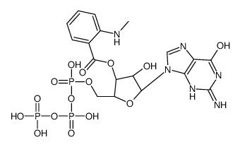 2'(3')-O-(N-methyl)anthraniloylguanosine 5'-triphosphate结构式