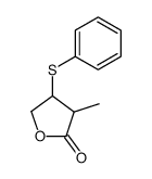 3-methyl-4-(phenylthio)dihydrofuran-2(3H)-one Structure