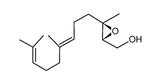 (6E,2R,3R)-2,3-epoxy-3,7,11-trimethyl-6,10-dodecadien-1-ol结构式