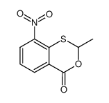 2-Methyl-8-nitro-4H-3,1-benzoxathiin-4-on Structure