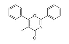 5-methyl-2,6-diphenyl-1,3-oxazin-4-one结构式