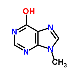 6H-Purin-6-one,1,9-dihydro-9-methyl- Structure