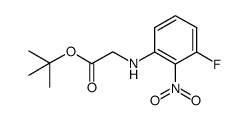 tert-butyl (3-fluoro-2-nitro-phenylamino)-acetate Structure