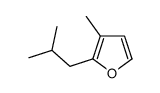 3-methyl-2-(2-methylpropyl)furan Structure