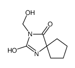 3-Hydroxymethyl-1,3-diazaspiro[4.4]nonane-2,4-dione结构式