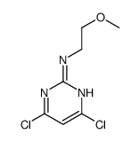 4,6-dichloro-N-(2-methoxyethyl)pyrimidin-2-amine结构式