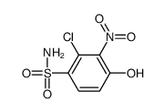 2-chloro-4-hydroxy-3-nitrobenzenesulfonamide Structure