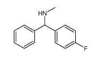 Benzenemethanamine, 4-fluoro-N-methyl-α-phenyl Structure
