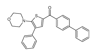 (5-morpholin-4-yl-4-phenylthiophen-2-yl)-(4-phenylphenyl)methanone结构式