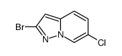 2-溴-6-氯吡唑并[1,5-a]吡啶结构式