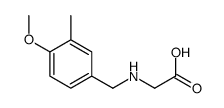 2-[(4-methoxy-3-methylphenyl)methylamino]acetic acid Structure
