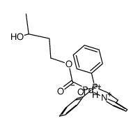 [PdCl(2-(β-diphenylphosphine)ethylpyridine)(COOCH2CH2CH(OH)CH3)]结构式
