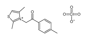 2-(2,4-dimethyl-1,3-thiazol-3-ium-3-yl)-1-(4-methylphenyl)ethanone,perchlorate Structure
