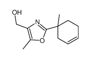 [5-methyl-2-(1-methylcyclohex-3-en-1-yl)-1,3-oxazol-4-yl]methanol结构式