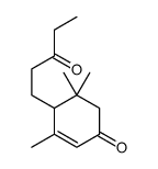 3,5,5-trimethyl-4-(3-oxopentyl)cyclohex-2-en-1-one结构式