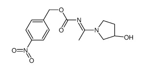 [N(E)]-[1-[(3S)-3-羟基-1-吡咯烷基]亚乙基]氨基甲酸 (4-硝基苯)甲酯结构式
