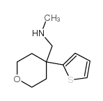 N-methyl-1-(4-thiophen-2-yloxan-4-yl)methanamine结构式