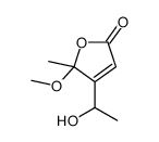 4-(1-hydroxyethyl)-5-methoxy-5-methylfuran-2-one Structure