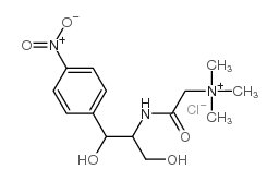 [2-[[2-hydroxy-1-(hydroxymethyl)-2-(4-nitrophenyl)ethyl]amino]-2-oxoethyl]trimethylammonium chloride结构式