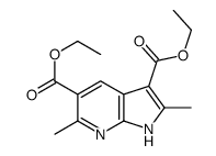 2,6-二甲基-1H-吡咯并[2,3-B]吡啶-3,5-二羧酸-3,5-二乙酯结构式