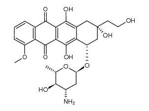 13-deoxyepirubicin Structure