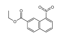 ethyl 8-nitronaphthalene-2-carboxylate结构式