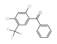 2,4-Dichloro-5-(trifluoromethyl)benzophenone Structure