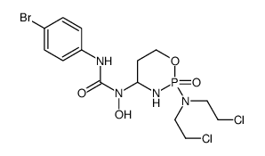 1-[2-[bis(2-chloroethyl)amino]-2-oxo-1,3,2λ5-oxazaphosphinan-4-yl]-3-(4-bromophenyl)-1-hydroxyurea Structure
