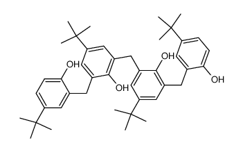 2-(3-(3-(5-tert-Butylsalicyl)-5-tert-butylsalicyl)-5-tert-butylsalicyl)-4-tert-butylphenol Structure