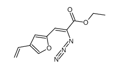 ethyl 2-azido-3-(4-vinylfuran-2-yl)acrylate结构式