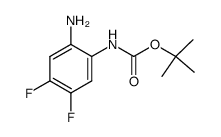 (2-氨基-4,5-二氟苯基)氨基甲酸叔丁酯结构式