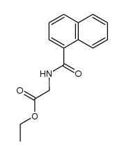 N-[1]naphthoyl-glycine ethyl ester Structure