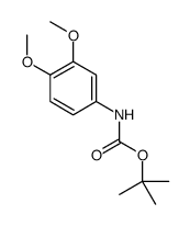 3,4-二甲氧基苯基氨基甲酸叔丁酯结构式