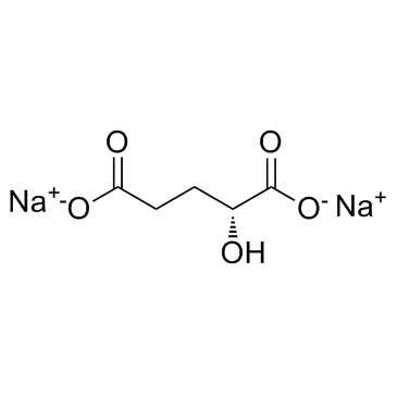 D-2-Hydroxypentanedioic acid disodium salt structure