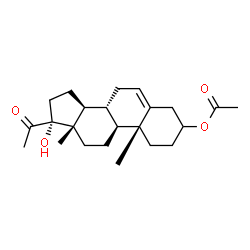 20-Oxopregn-5-ene-3,17-diol 3-acetate结构式