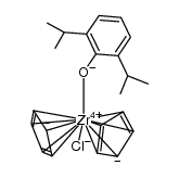 bis(η(5)-cyclopentadienyl)(2,6-diisopropylphenoxy)zirconium monochloride结构式