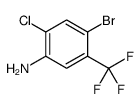 4-Bromo-2-chloro-5-(trifluoromethyl)benzenamine Structure