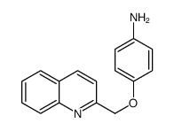 4-(quinolin-2-ylmethoxy)aniline Structure