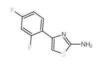 2-氨基-4-(2,4-二氟苯基)噻唑结构式