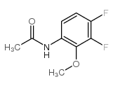 6-乙酰胺-2,3-二氟苯甲醚结构式
