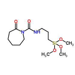 N-[5-(TRIMETHOXYSILYL)-2-AZA-1-OXOPENTYL]CAPROLACTAM structure