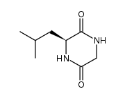 L-Leucylglycine diketopiperazine结构式