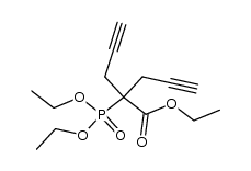 ethyl 2-(diethoxyphosphoryl)-2-(2-propynyl)pent-4-ynoate结构式
