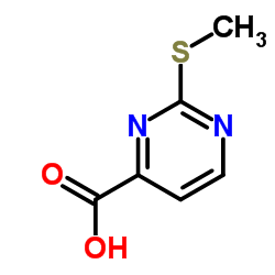 2-甲硫基-4-嘧啶甲酸结构式