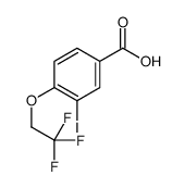 3-碘-4-(2,2,2-三氟乙氧基)苯甲酸结构式