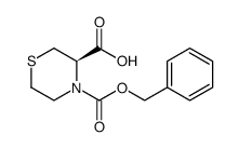 (R)-4-苄氧羰基硫代吗啉-3-甲酸结构式