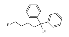 1,1-diphenyl-5-bromopentan-1-ol Structure