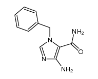 1-benzyl-4-amino-1H-imidazole-5-carboxamide结构式